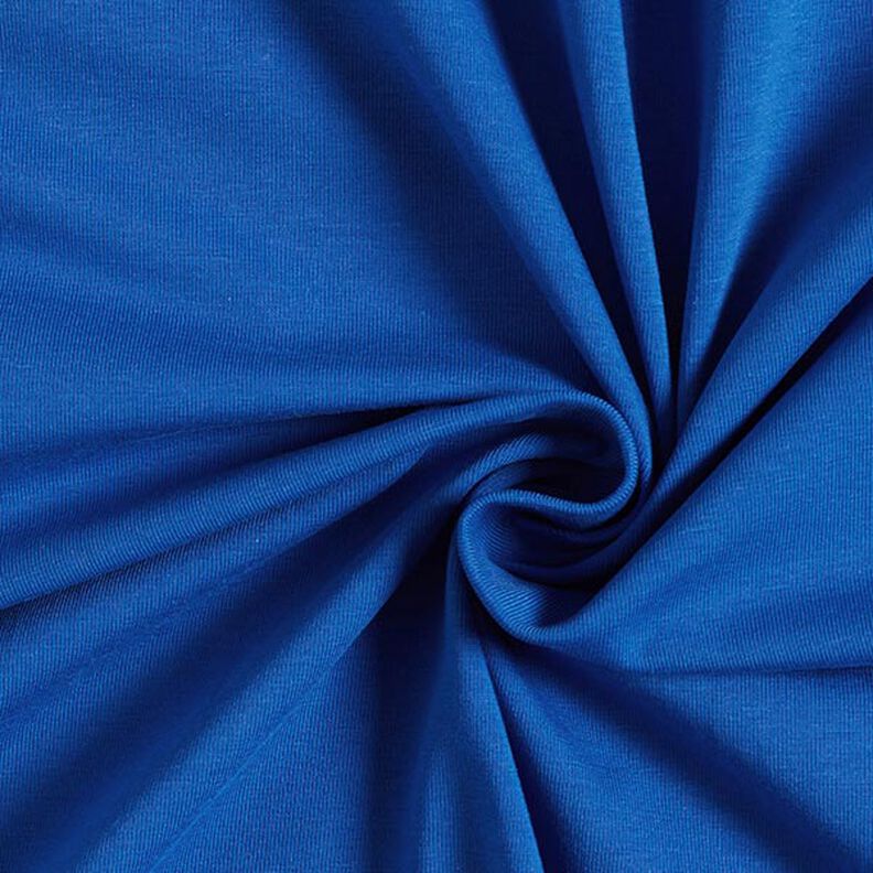 jersey di cotone medio tinta unita – blu reale, image number 1