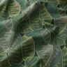 tessuto arredo tessuto spinato in cotone Foglie minimalistiche – verde scuro,  thumbnail number 2