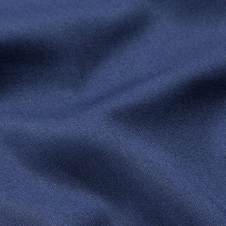 Satin di cotone elasticizzato in tinta unita – blu marino, 
