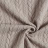 Jersey jacquard, cloqué, motivi a treccia – beige,  thumbnail number 3