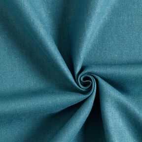 Tessuto in puro lino pesante tinta unita – blu oceano, 