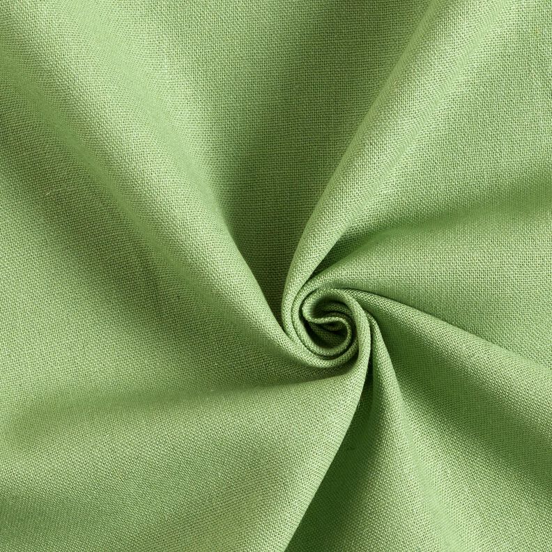 Tessuto in puro lino pesante tinta unita – verde,  image number 1