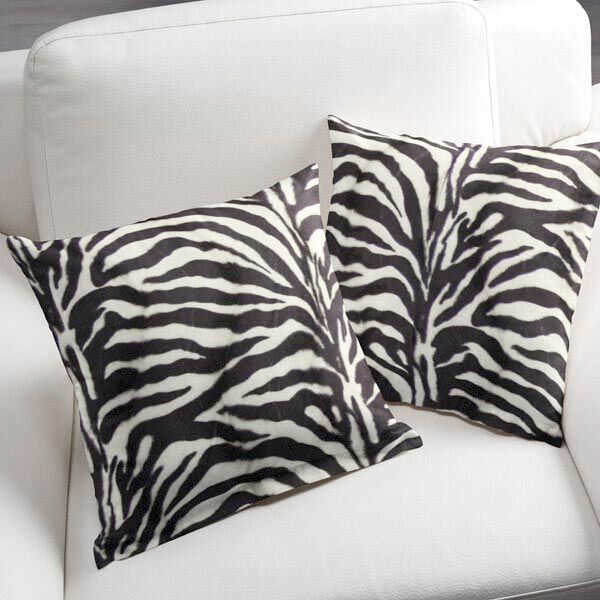 pelliccia sintetica zebra – nero/bianco,  image number 6