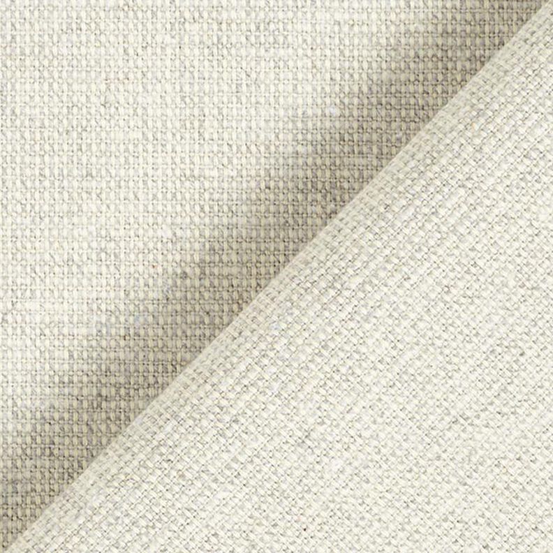 tessuto arredo, mezzo panama struttura a coste, cotone riciclato – grigio nebbia,  image number 3