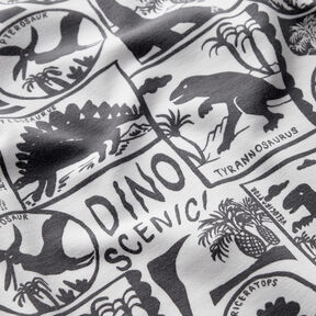 jersey di cotone Toppe dinosauro | by Poppy bianco/antracite, 