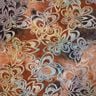 jersey jacquard Fiori con batik – rosso borgogna/grigio pietra,  thumbnail number 1