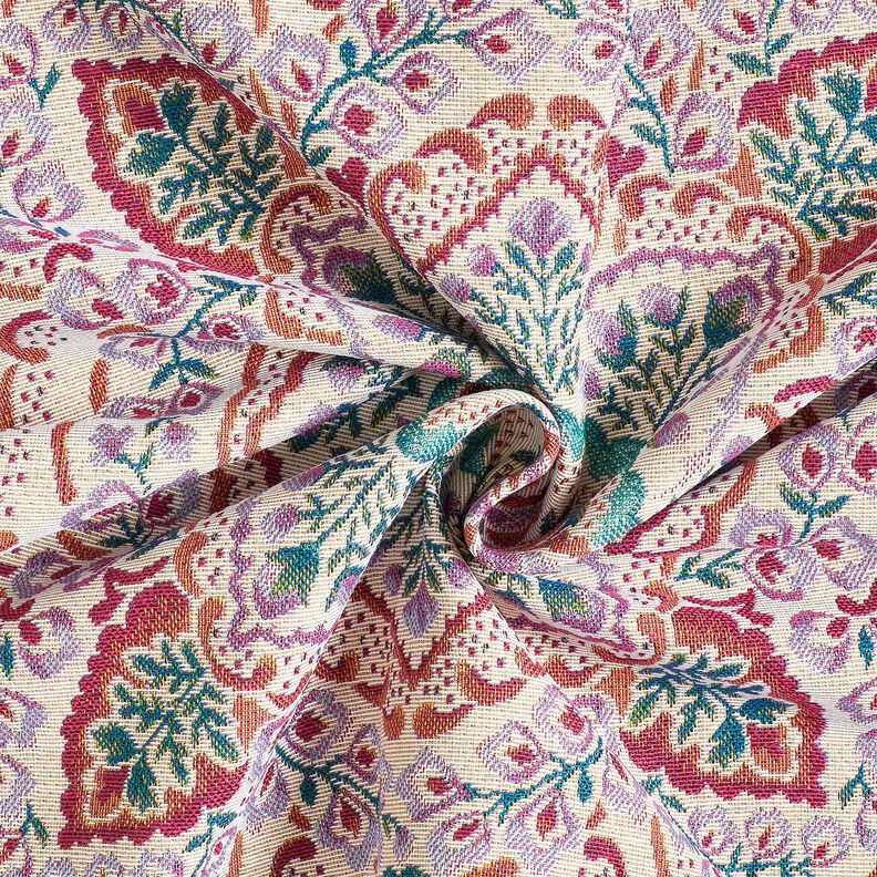 taglio di tessuto arredo gobelin Grande Mandala – violetto pastello/beige chiaro,  image number 3