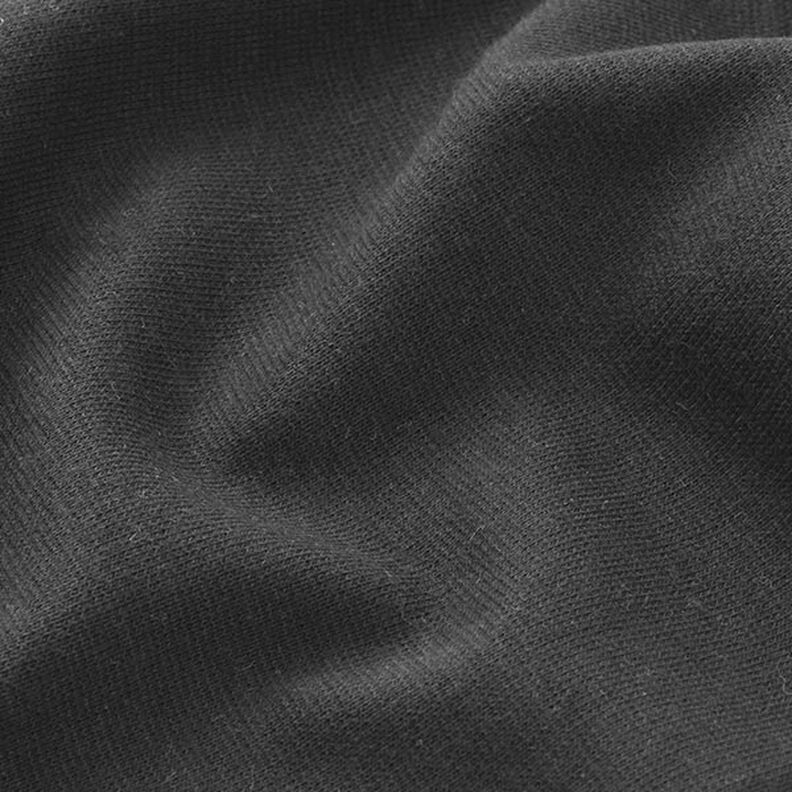 tessuto per bordi e polsini tinta unita – nero,  image number 4