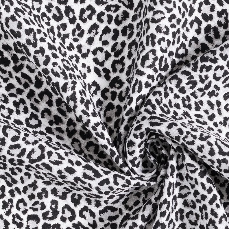 Tessuto misto viscosa con stampa leopardata – grigio,  image number 3