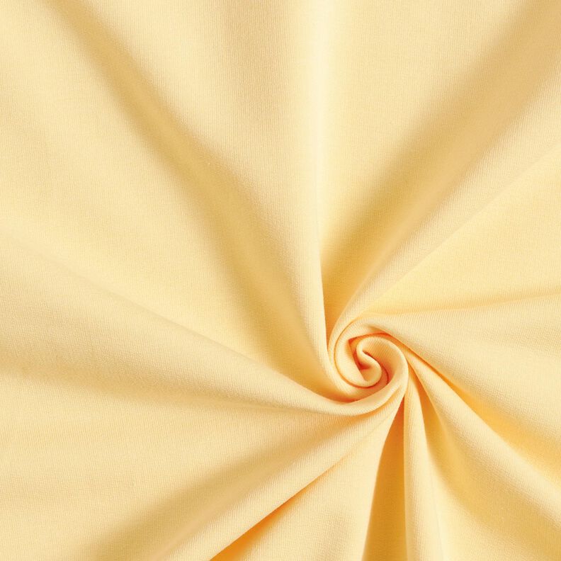 French terry leggero tinta unita – giallo vaniglia,  image number 1