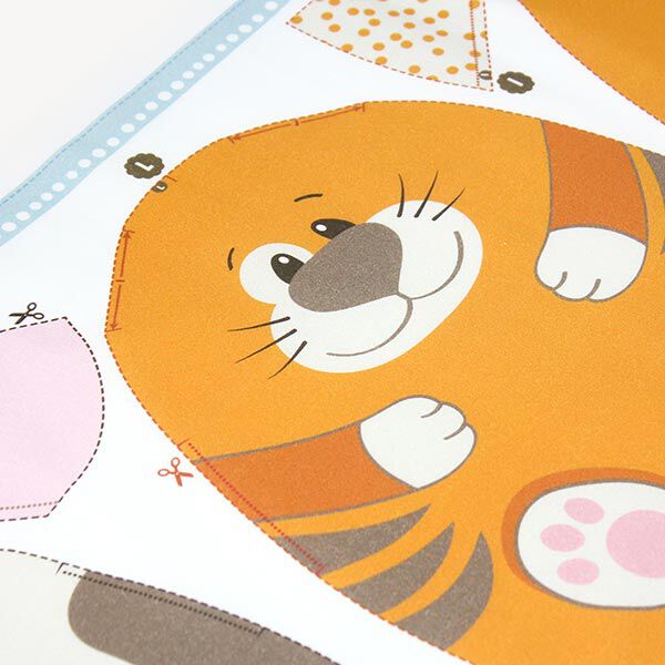 HAPPY FARM Cut & Sew, taglio di tessuto in cotone con animali della fattoria [ 80 x 155 cm ] |,  image number 6