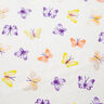 jersey di cotone Farfalle con brillantini – bianco lana/argento,  thumbnail number 3