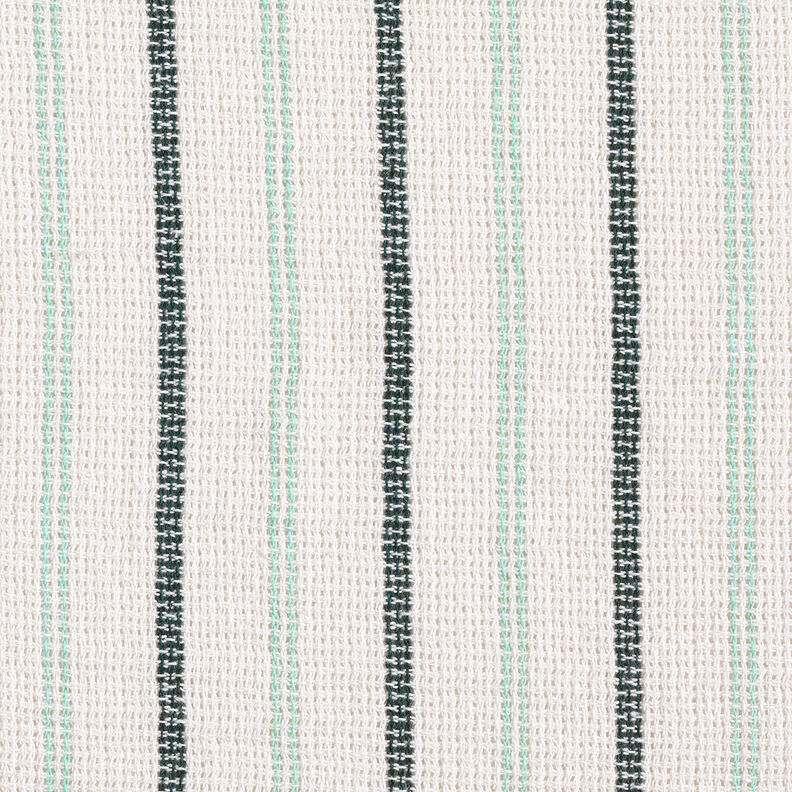 Tessuto di cotone con struttura a griglia a strisce longitudinali – bianco/menta piperita,  image number 1