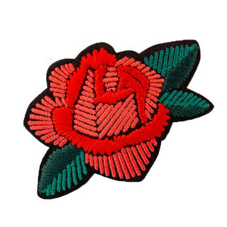 applicazione  rosa [ 5,5 x 8,5 cm ] – rosso/verde, 