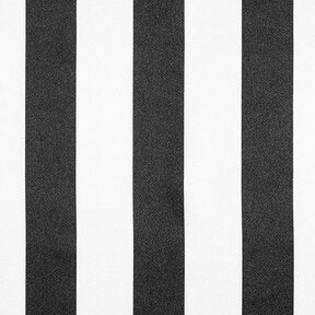 satin di poliestere, ampie righe longitudinali – nero/bianco, 