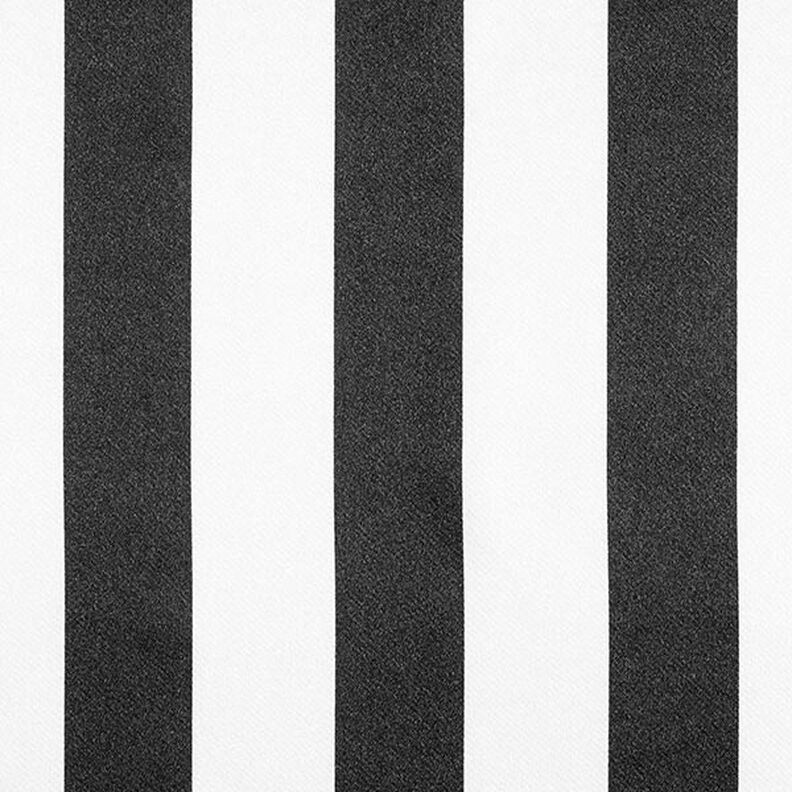 satin di poliestere, ampie righe longitudinali – nero/bianco, image number 1