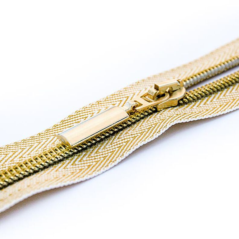 cerniera lampo senza fine | Prym – oro effetto metallizzato,  image number 3