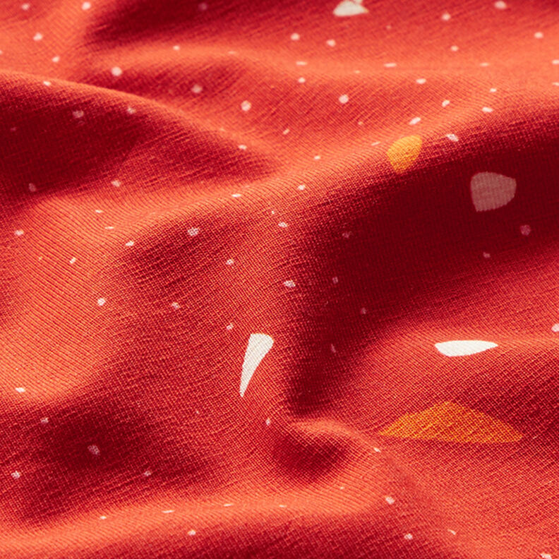 GOTS jersey di cotone terrazzo | Tula – terracotta/arancione,  image number 2