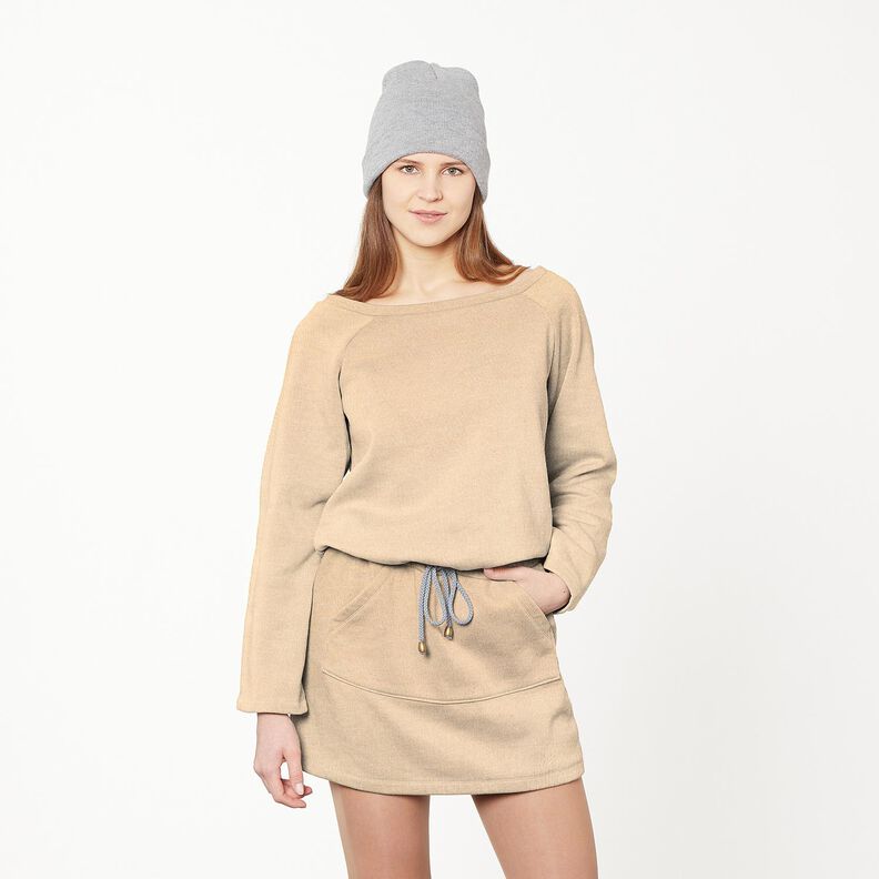tessuto in maglia misto viscosa morbidissimi – beige scuro,  image number 6