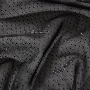 Righe con righe glitterate e pois – nero, 