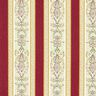 tessuto per arredi, jacquard, righe in stile Biedermeier – crema/rosso,  thumbnail number 1