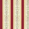 tessuto per arredi, jacquard, righe in stile Biedermeier – crema/rosso,  thumbnail number 1