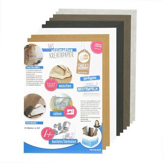 SnapPap carta effetto pelle, assortimento (10xA4), 