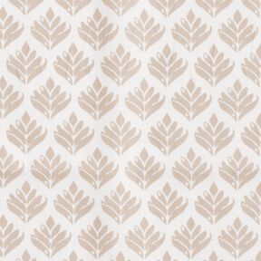 cotone rivestito Soggetti astratti – bianco/anacardo, 