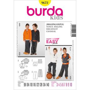 Tuta da jogging, Burda 9672, 