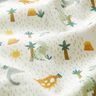 tessuto in cotone cretonne Dinosauri e palme – bianco lana/menta chiaro,  thumbnail number 2