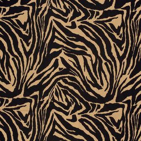 jersey di viscosa Stampa zebra – moca/nero, 