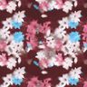 jersey di cotone Fiori sfocati in stampa digitale &ndash; rosso merlot/blu,  thumbnail number 1