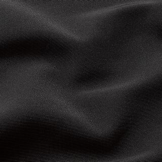 Tessuto elasticizzato per pantaloni Ottoman in tinta unita – nero, 