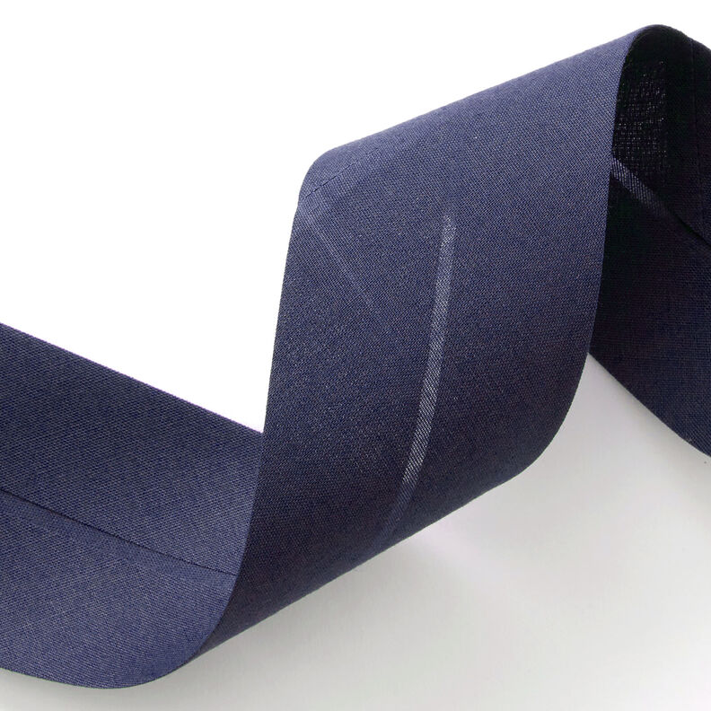 Nastro in sbieco Polycotton [50 mm] – blu marino,  image number 2