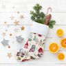 tessuto arredo gobelin Gnomo di Natale – beige chiaro/rosso,  thumbnail number 8