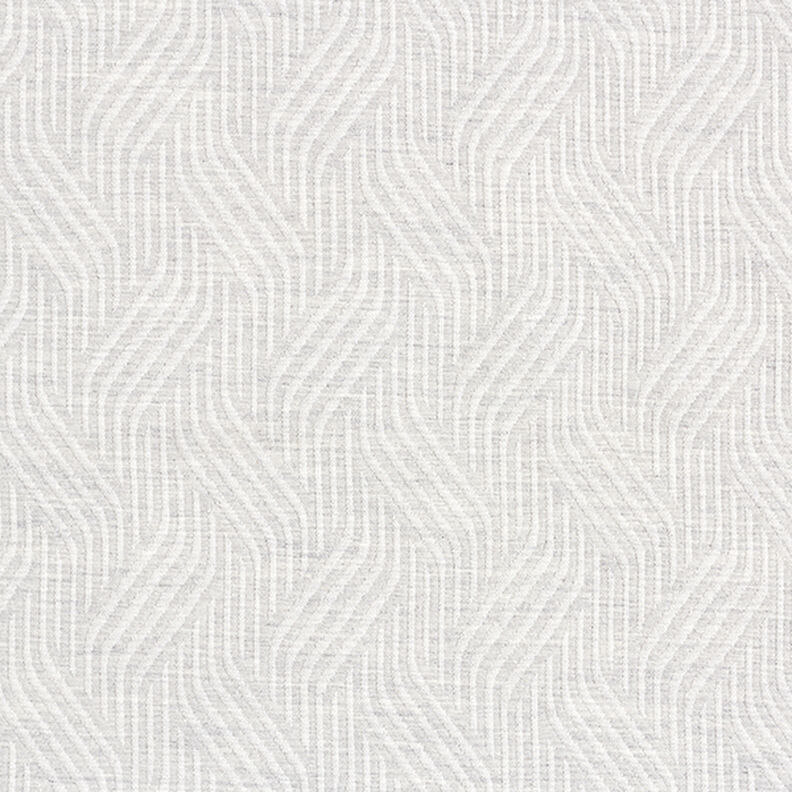tessuto arredo jacquard, linee ondulate – grigio chiaro,  image number 1