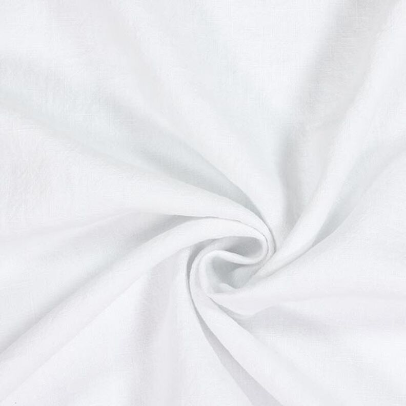 Tessuto di misto ramiè lavato a pietra, qualità pesante – bianco,  image number 1