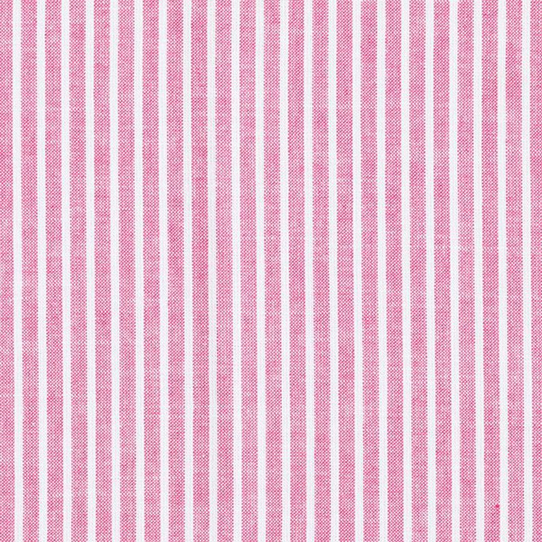 cotone misto lino, righe longitudinali – pink/bianco,  image number 1