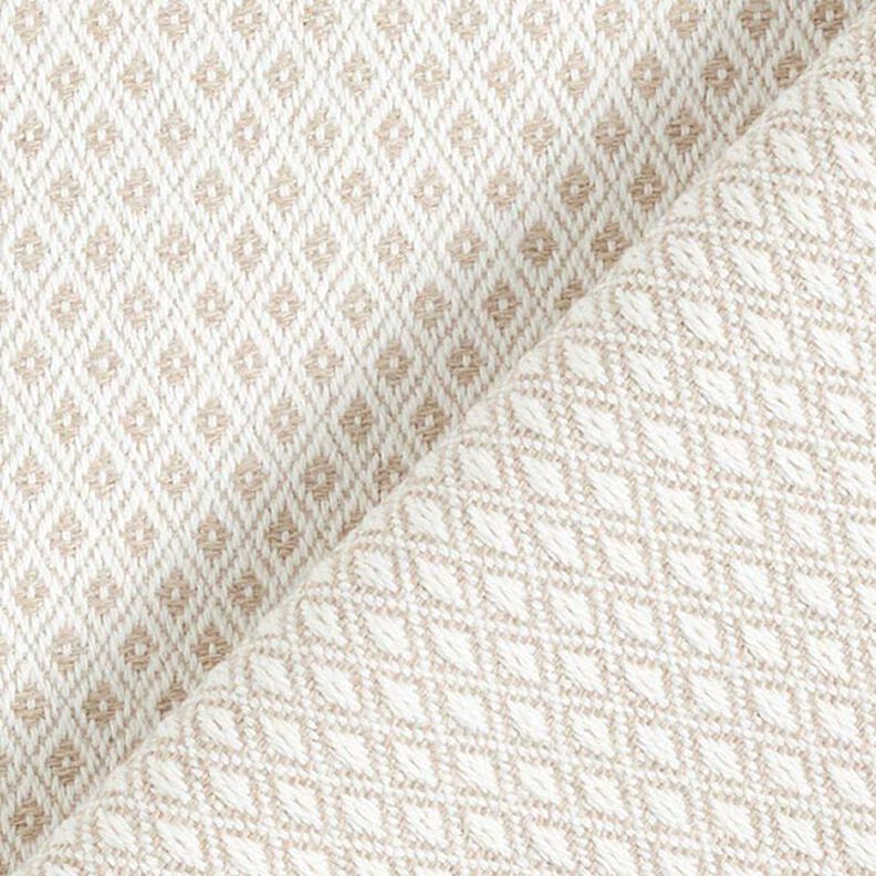 tessuto arredo Jacquard Piccoli rombi – beige scuro,  image number 3