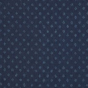 Tessuto misto cotone Denim Dobby – blu notte, 