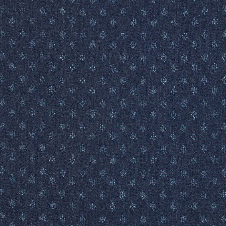 Tessuto misto cotone Denim Dobby – blu notte, image number 1