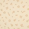 GOTS jersey a coste Fiorellini sparsi | Poppy Fabrics &ndash; crema/marrone capriolo,  thumbnail number 1