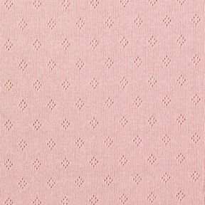 jersey maglia fine con motivi traforati – rosa anticato, 