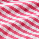 seta per aerostati, quadretti Vichy – pink/bianco, 