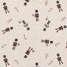 tessuto in cotone popeline Piccoli schiaccianoci – tortora chiaro,  thumbnail number 1
