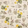 tessuto arredo mezzo panama Erbe aromatiche – naturale/giallo,  thumbnail number 1