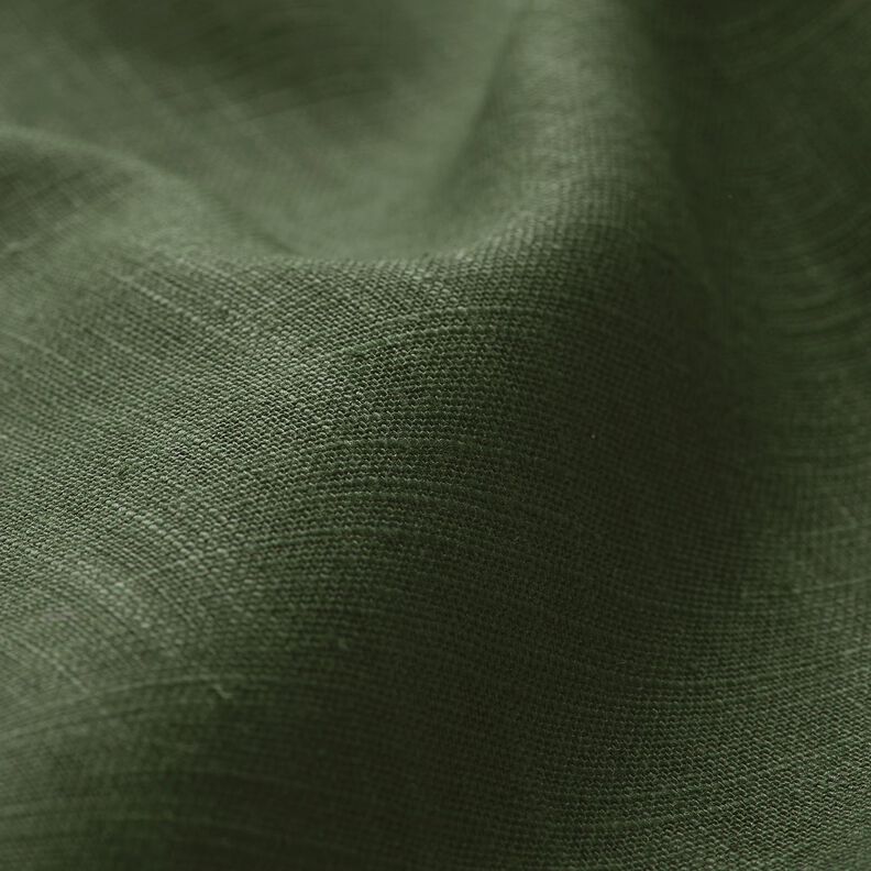 Tessuto di lino misto Ramie medio – verde abete,  image number 2