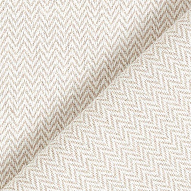 tessuto arredo Jacquard Chevron sottile – beige scuro,  image number 3