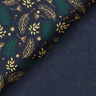 tessuto in cotone popeline Rami e bacche – blu notte/oro,  thumbnail number 4
