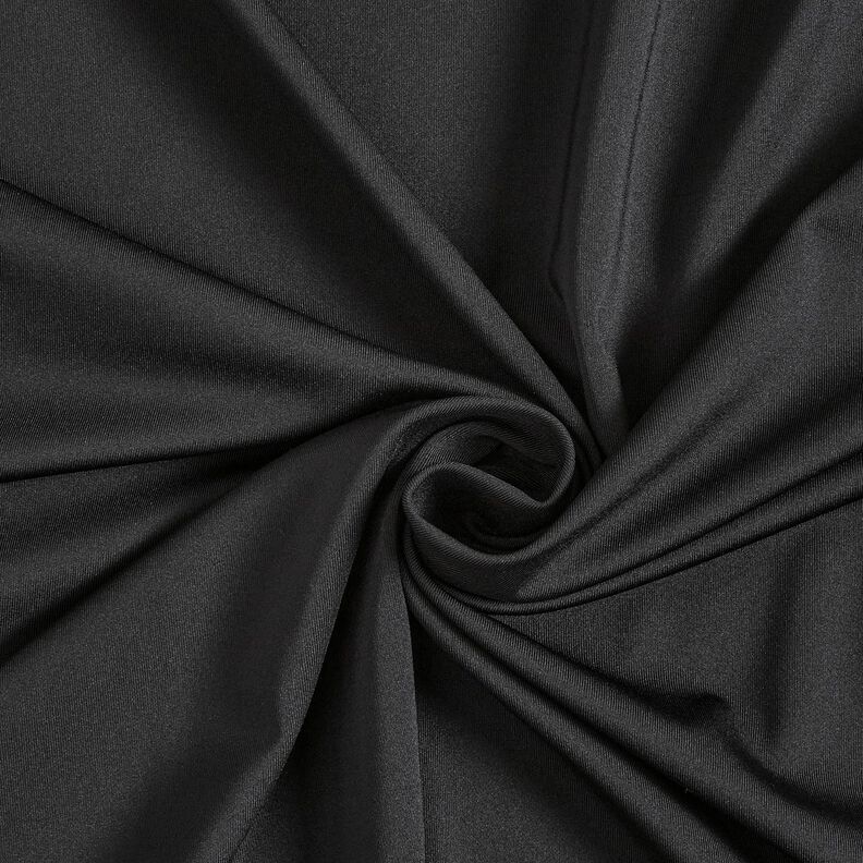 Maglia sportiva e funzionale in tinta unita – nero, image number 1